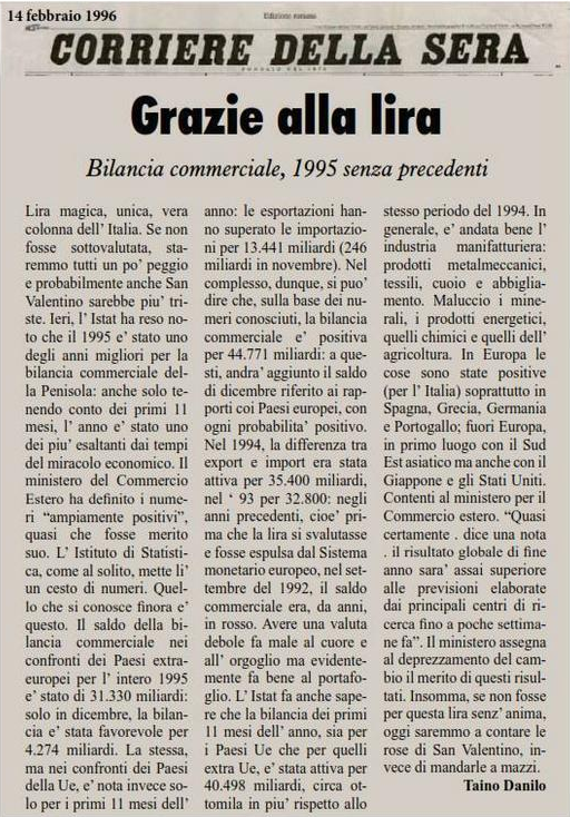 corriere grazie alla lira